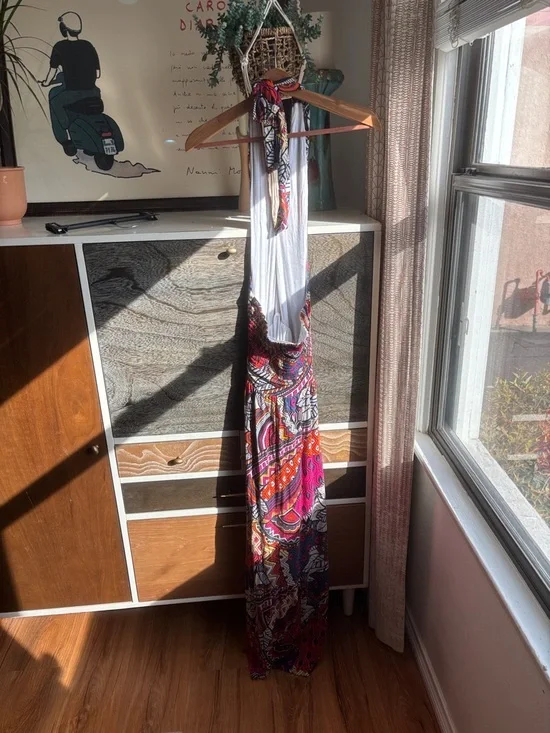 Maeve Bohemian V-Neck Maxi Dress in Multi-Color - Picture 4 of 4